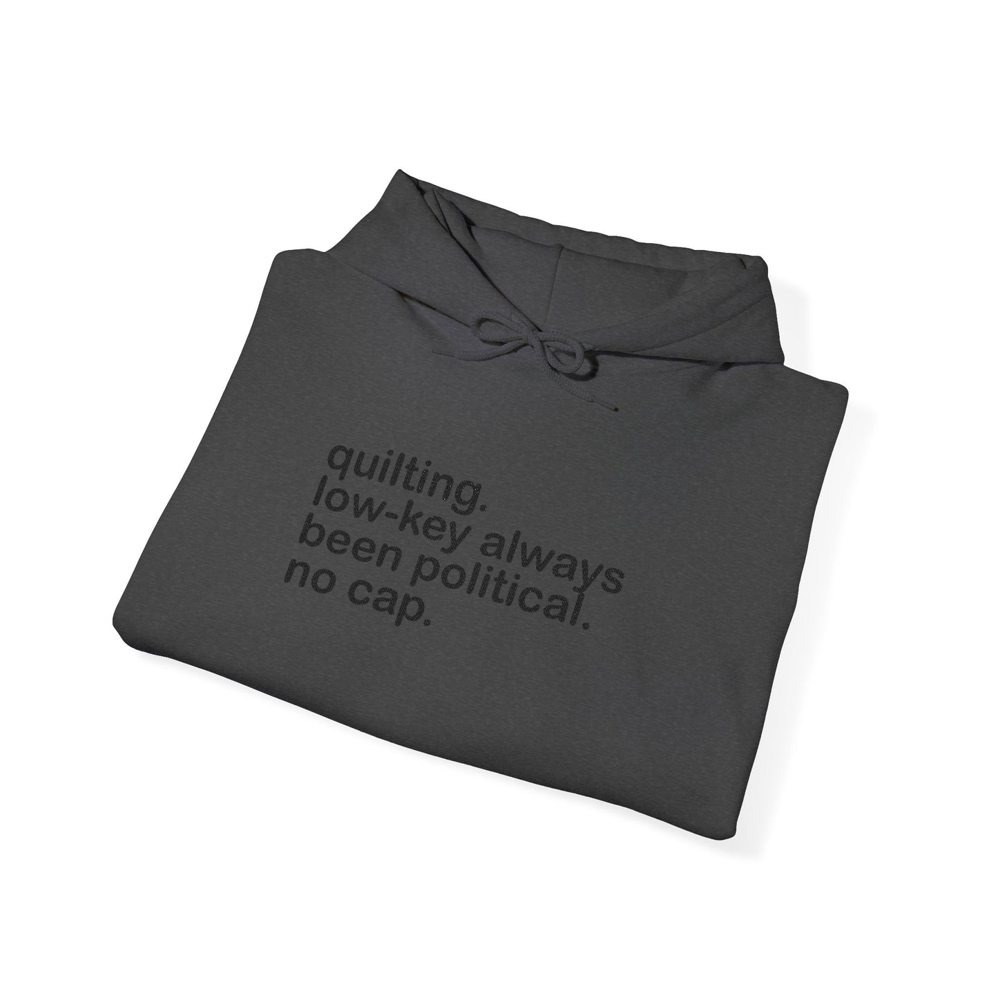 Low-key Political Unisex Embroidered Sweatshirt