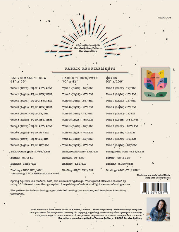 Spring Equinox PRINTED Pattern