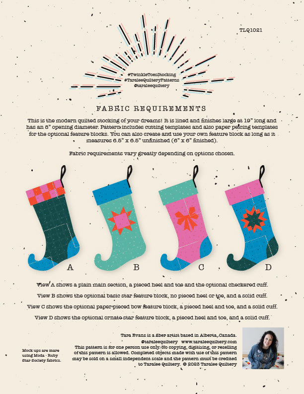 Twinkle Toes - Stocking Pattern PDF