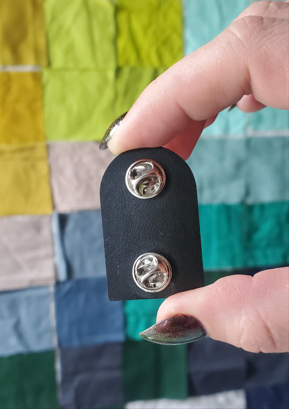 Glow in the Dark Enamel Pin (Radical Quilter)