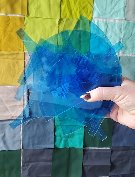 Drip PRINTED Pattern with Acrylic Templates