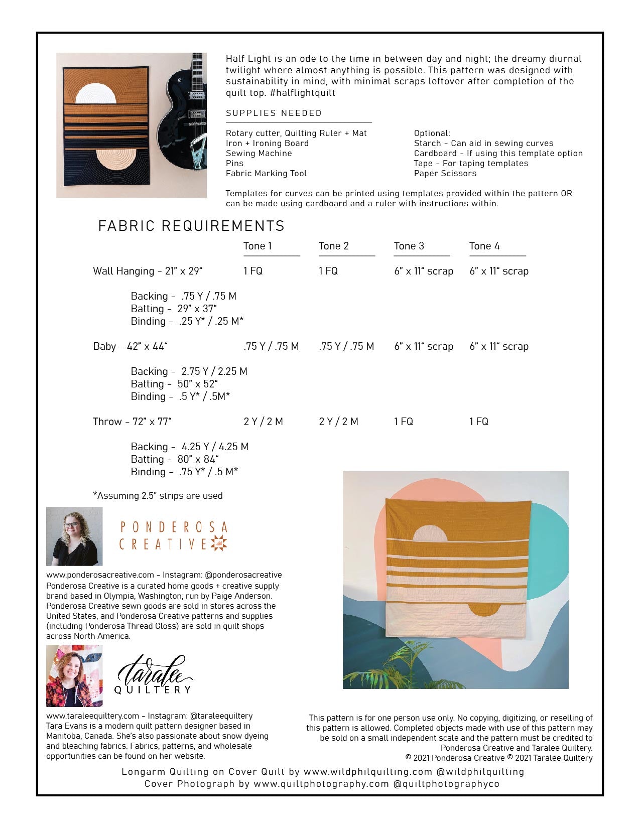 Half Light PRINTED Pattern