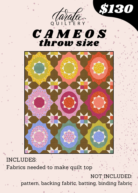 Cameos Kit - Throw Size (Saddle Background)