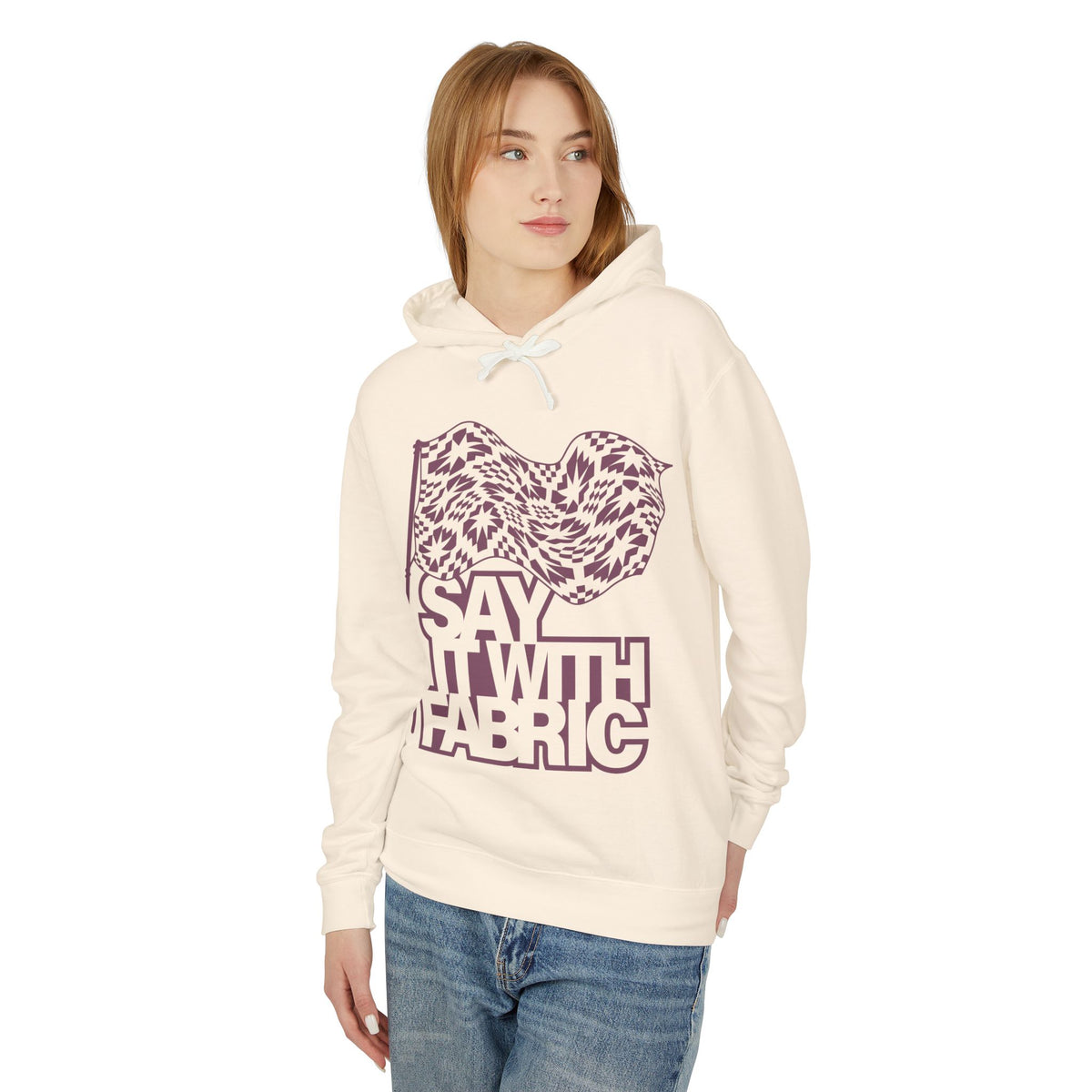 Say It With Fabric Hoodie (Various Colors with Maroon)