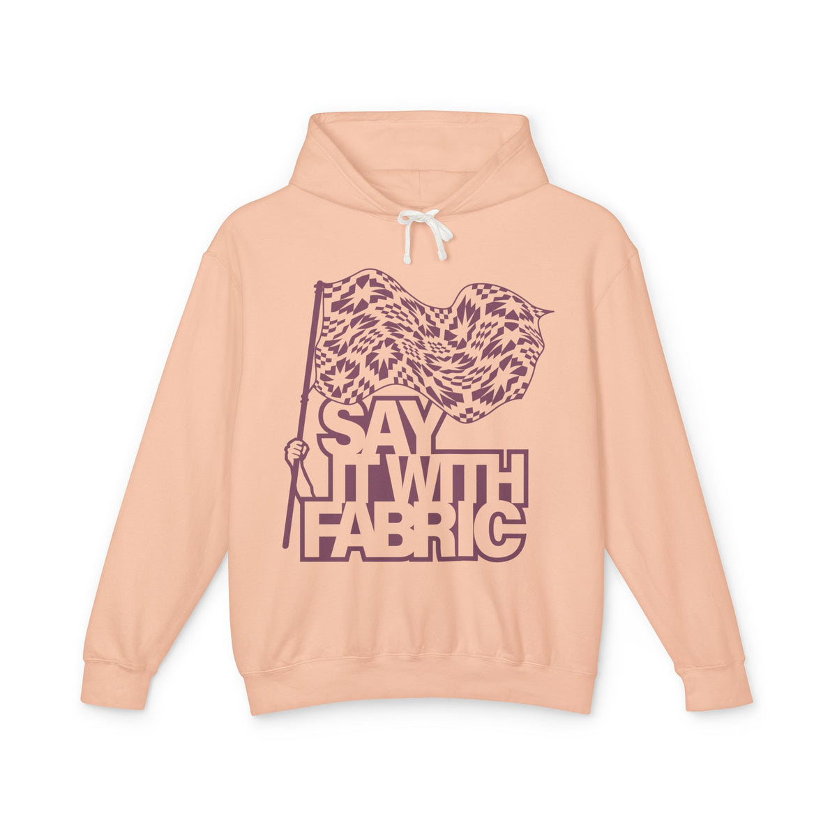 Say It With Fabric Hoodie (Various Colors with Maroon)