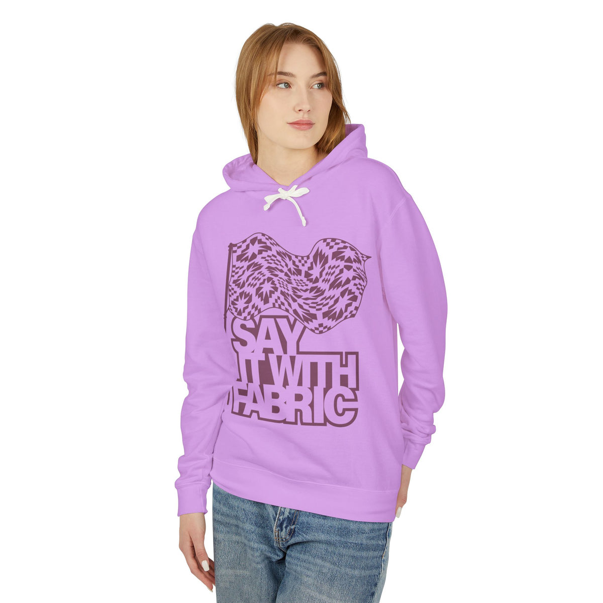 Say It With Fabric Hoodie (Various Colors with Maroon)