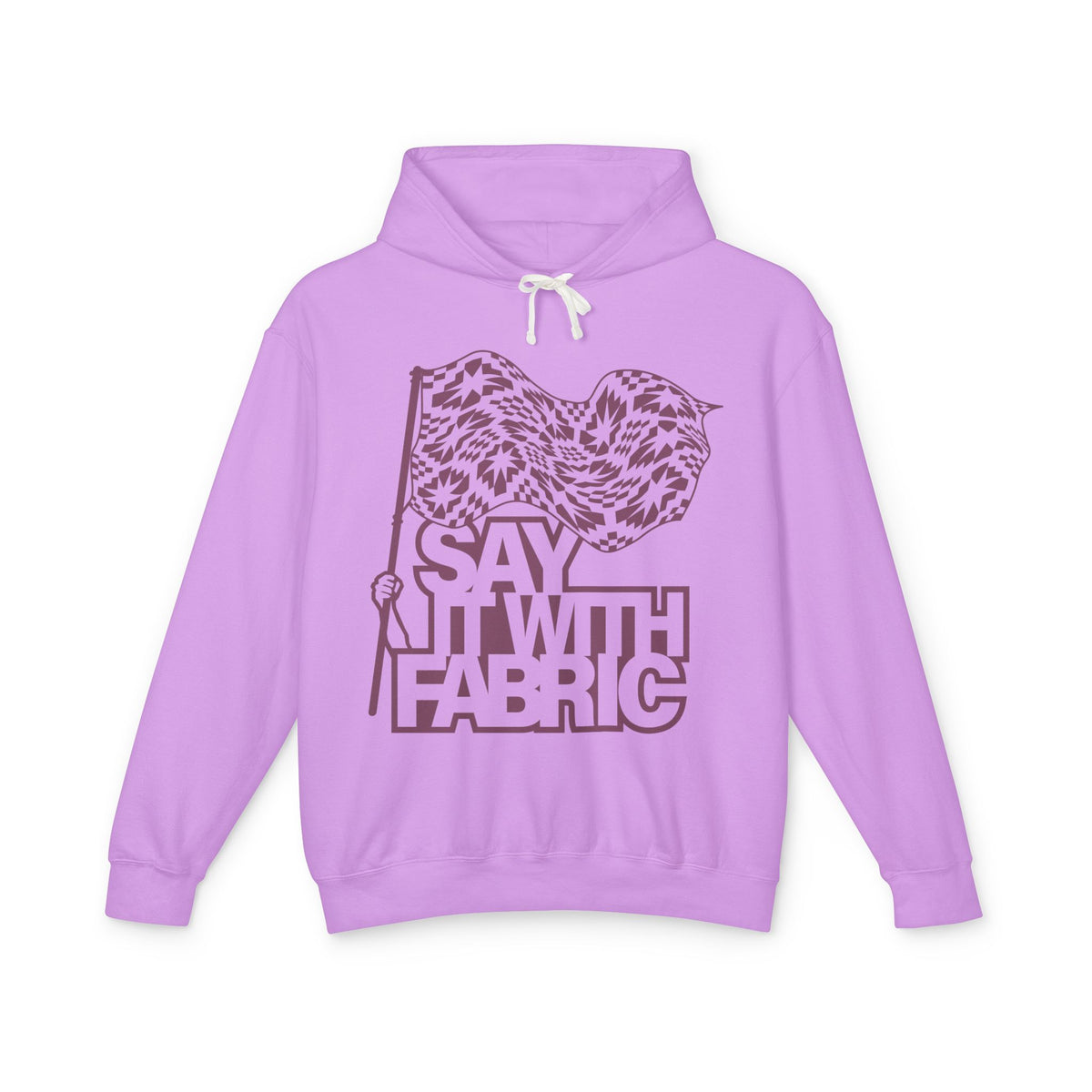 Say It With Fabric Hoodie (Various Colors with Maroon)