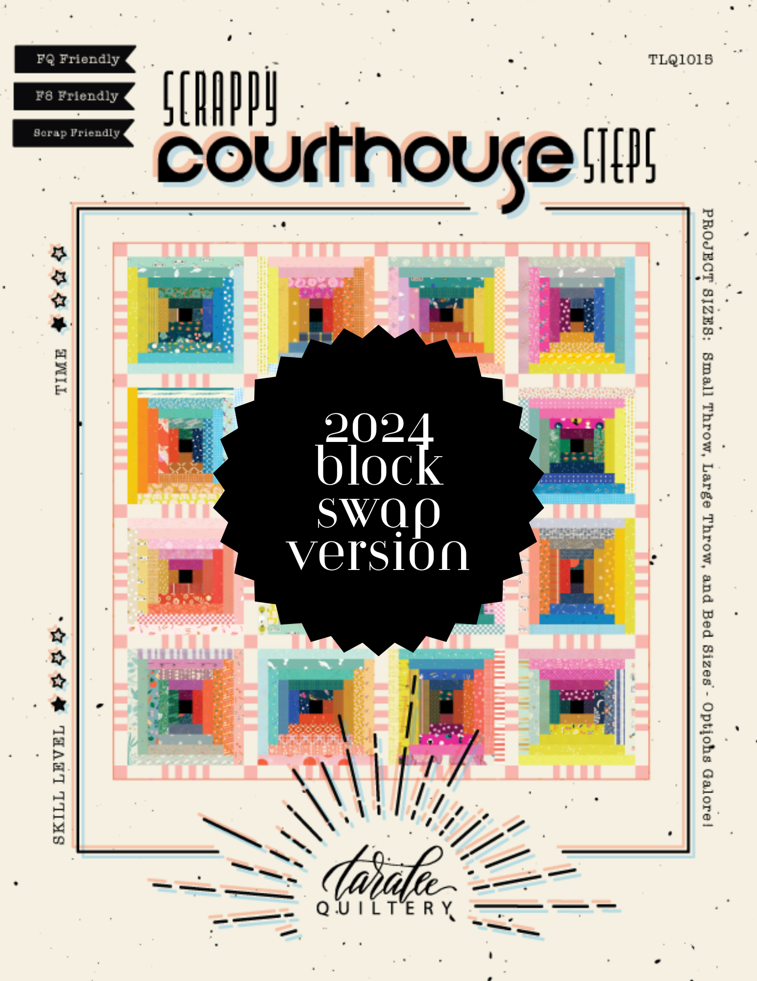 2024 BLOCK SWAP Scrappy Courthouse Steps PDF Taralee Quiltery   2024BlockSwapVersion 