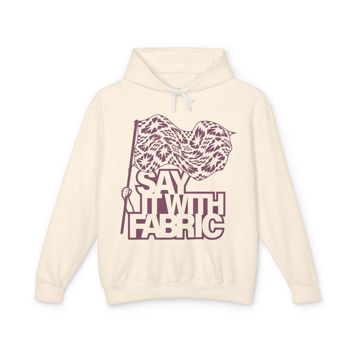 Say It With Fabric Hoodie (Various Colors with Maroon)