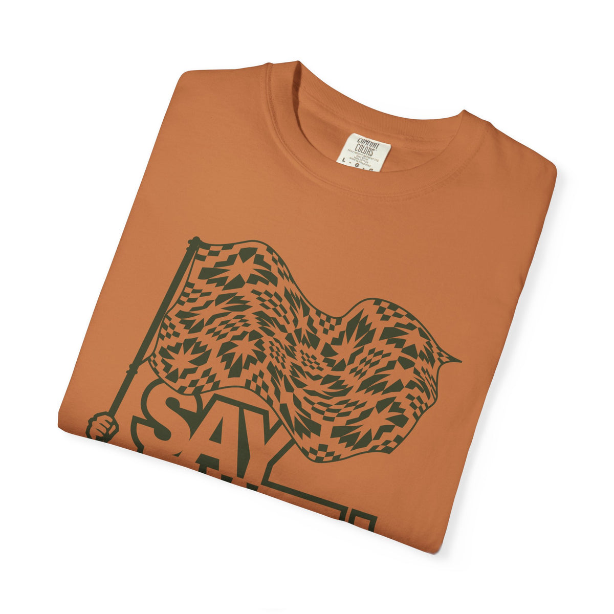 Say It With Fabric T‑Shirt (Various Colors with Green)