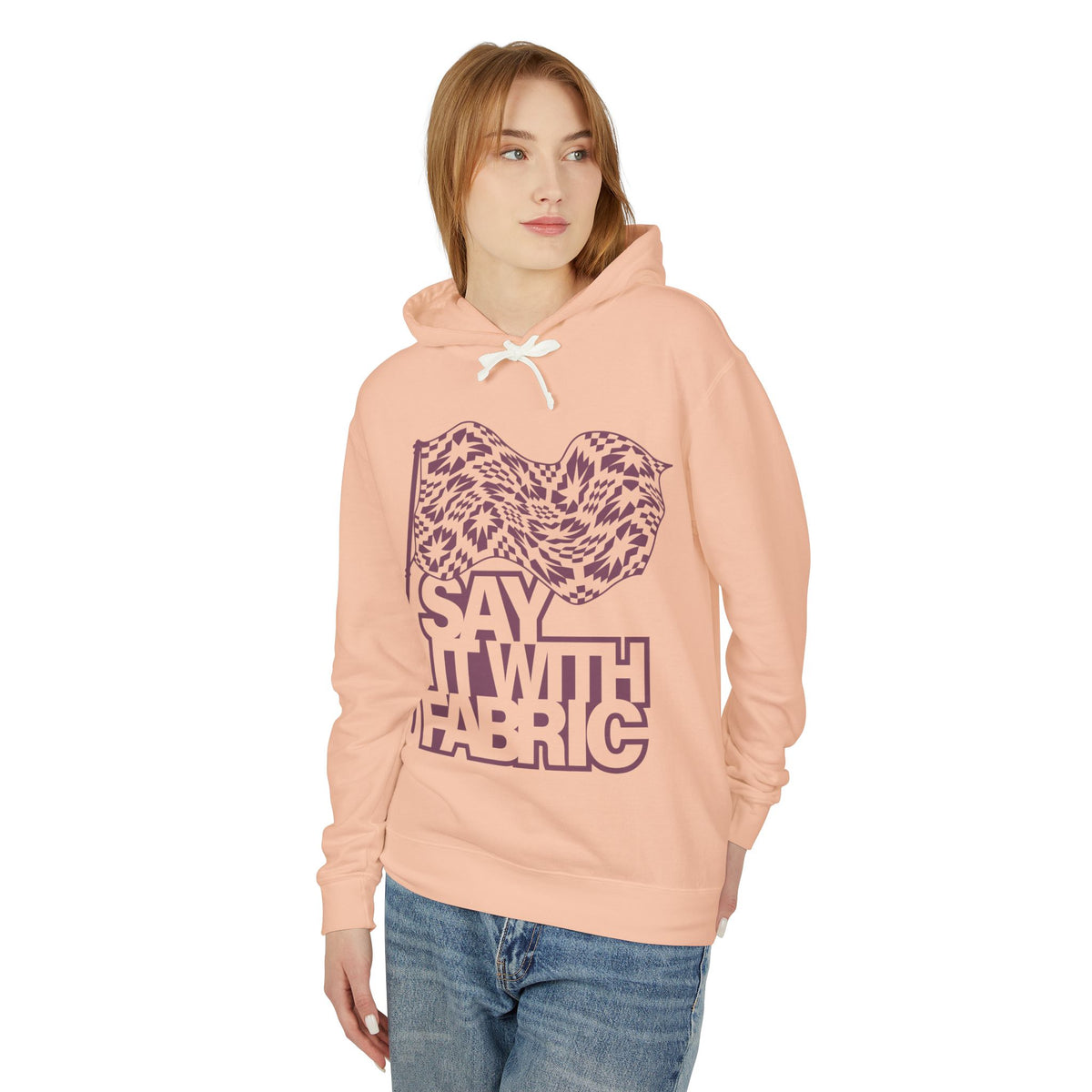 Say It With Fabric Hoodie (Various Colors with Maroon)