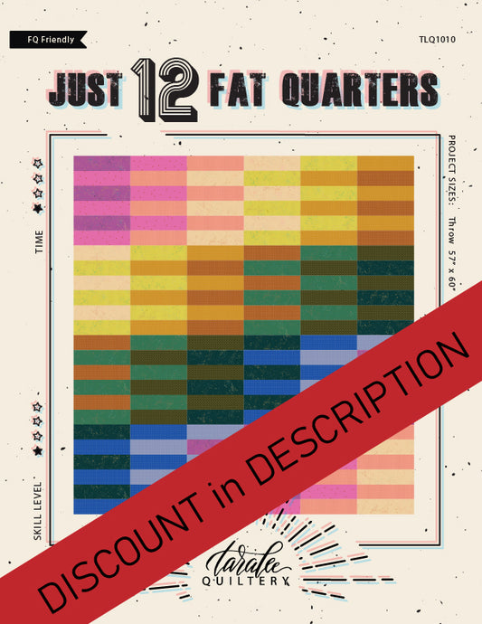 Just 12 Fat Quarters PDF Pattern