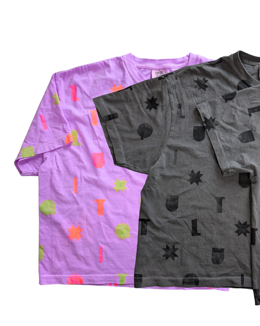 NEW! Hand Stamped Boxy Tee! (PRE-ORDER)