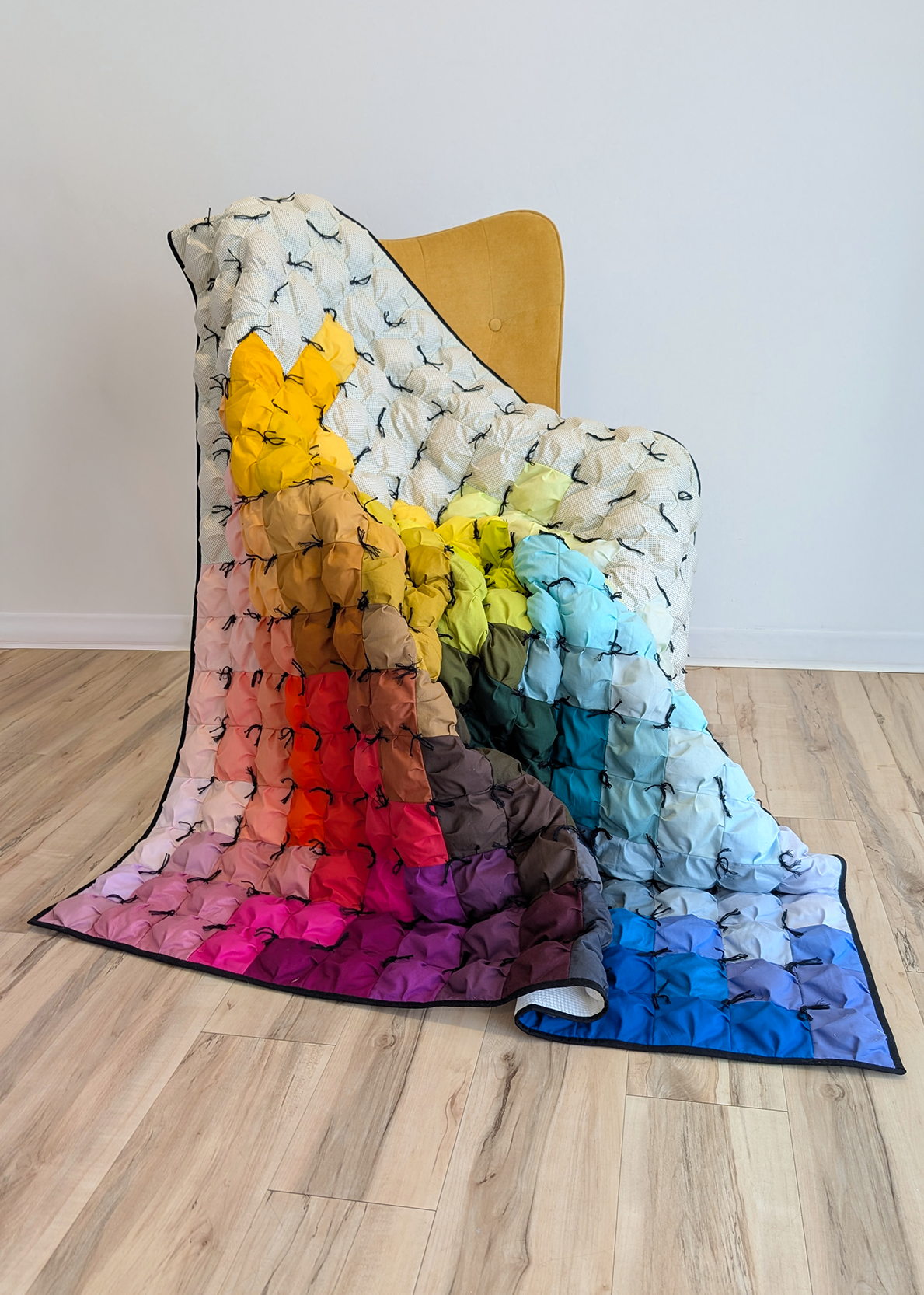 65"x65" Puff Throw Quilt