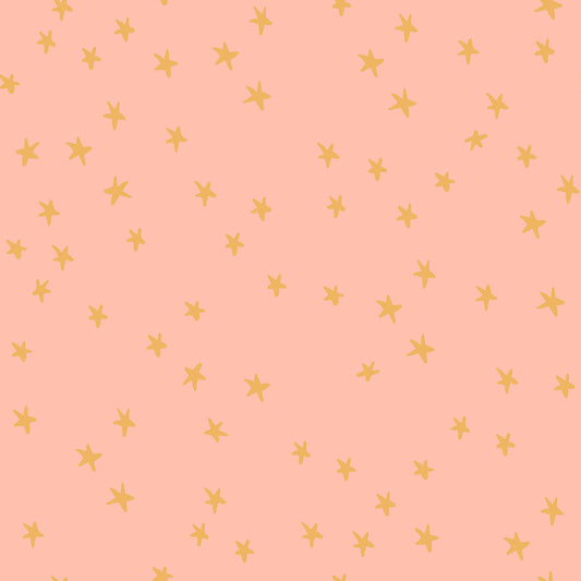 Starry Yardage - Peach