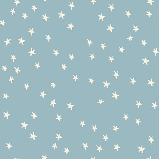 Starry Yardage - Soft Blue