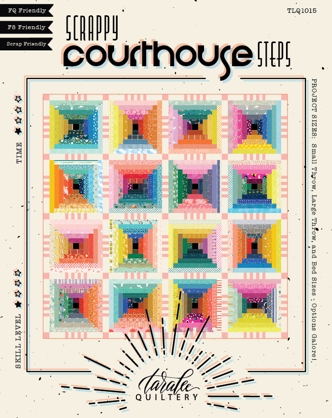 Scrappy Courthouse Steps PRINTED Pattern