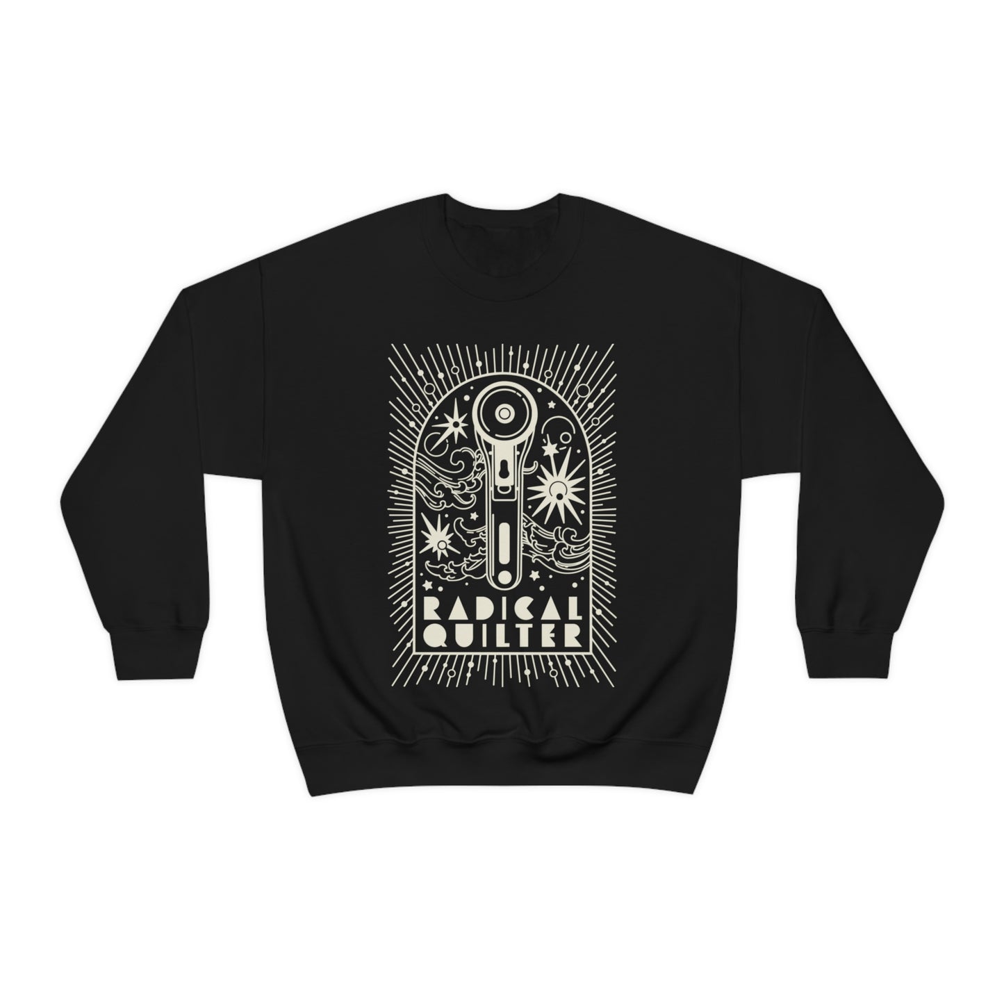 Radical Quilter Crewneck Sweatshirt (Cream Design)