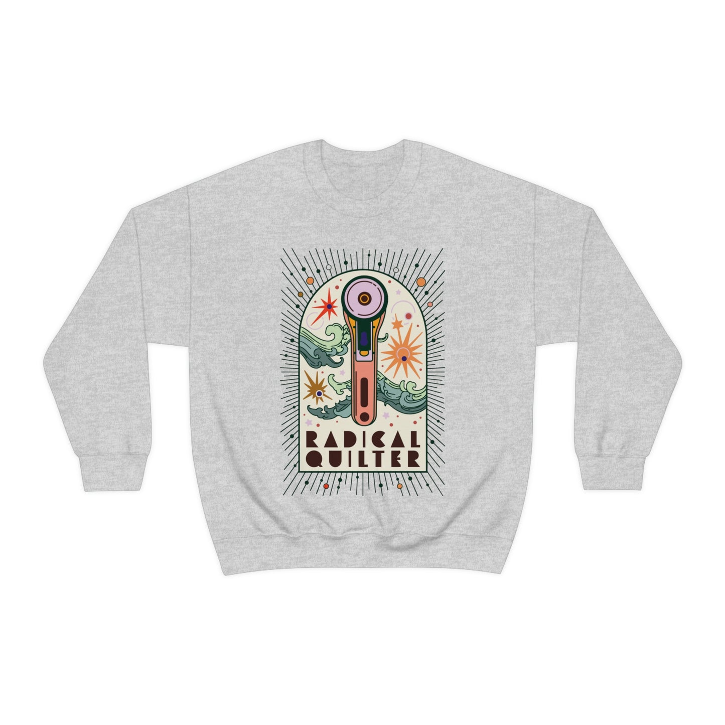 Radical Quilter Crewneck Sweatshirt (Color Design)